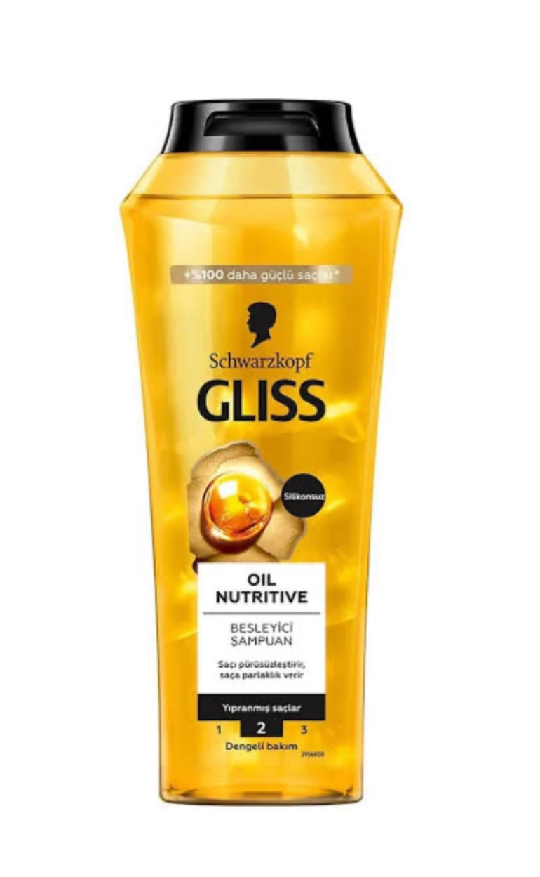 شامپو شوآرزکوف گلیس مدل Oil Nutritive حجم ۴۰۰  میلی لیتر طلایی اورجینال ساخت آلمان سفارش ترکیه