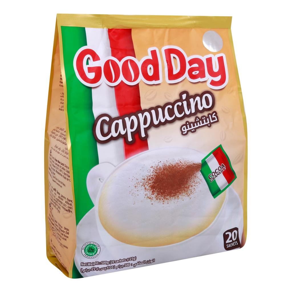 کاپوچینو گود دی Good Day با حبیبات/تکه‌های کاکائو