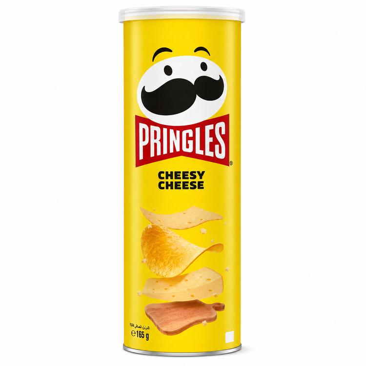 چیپس پرینگلز با طعم پنیر Cheesy Cheese وزن 165 گرم